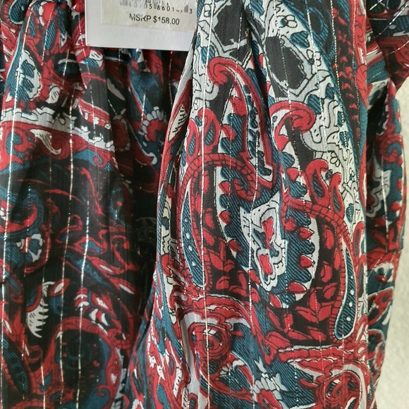 NWT Walter Baker Bronze Paisley Harvi Spaghetti Strap Top Women's Size Small - Picture 8 of 13